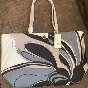 Tory Burch Stylish Multicolor Large Tote Bag